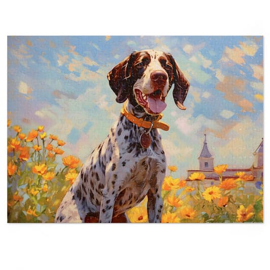 Pointer AI pet portrait in Monet Style
