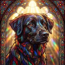 AI pet portrait style 4