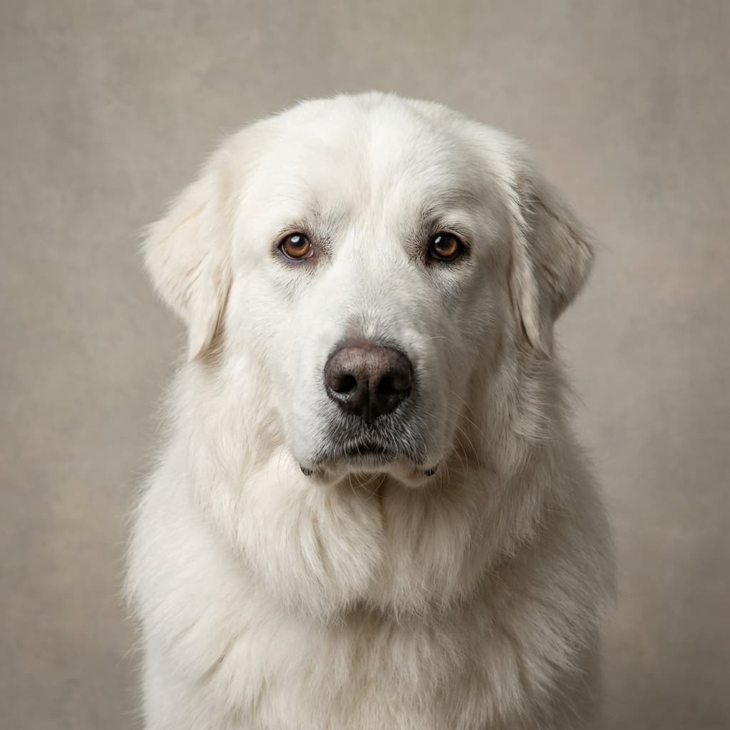 Great Pyrenees portrait example
