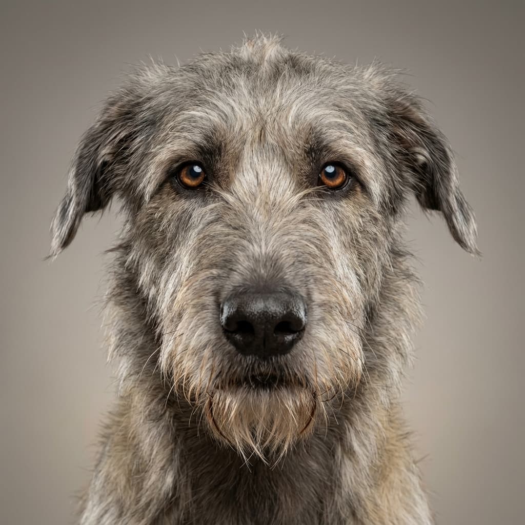Irish Wolfhound portrait example