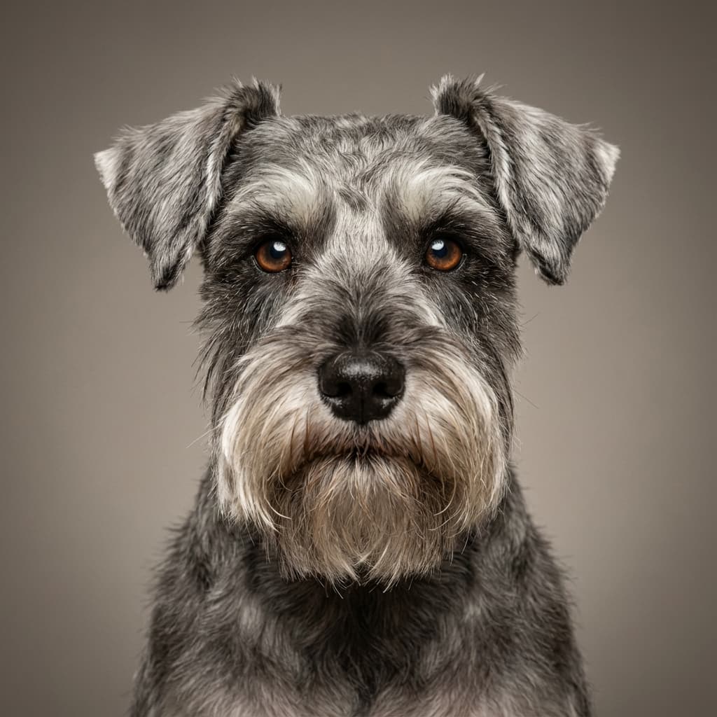 Miniature Schnauzer portrait example
