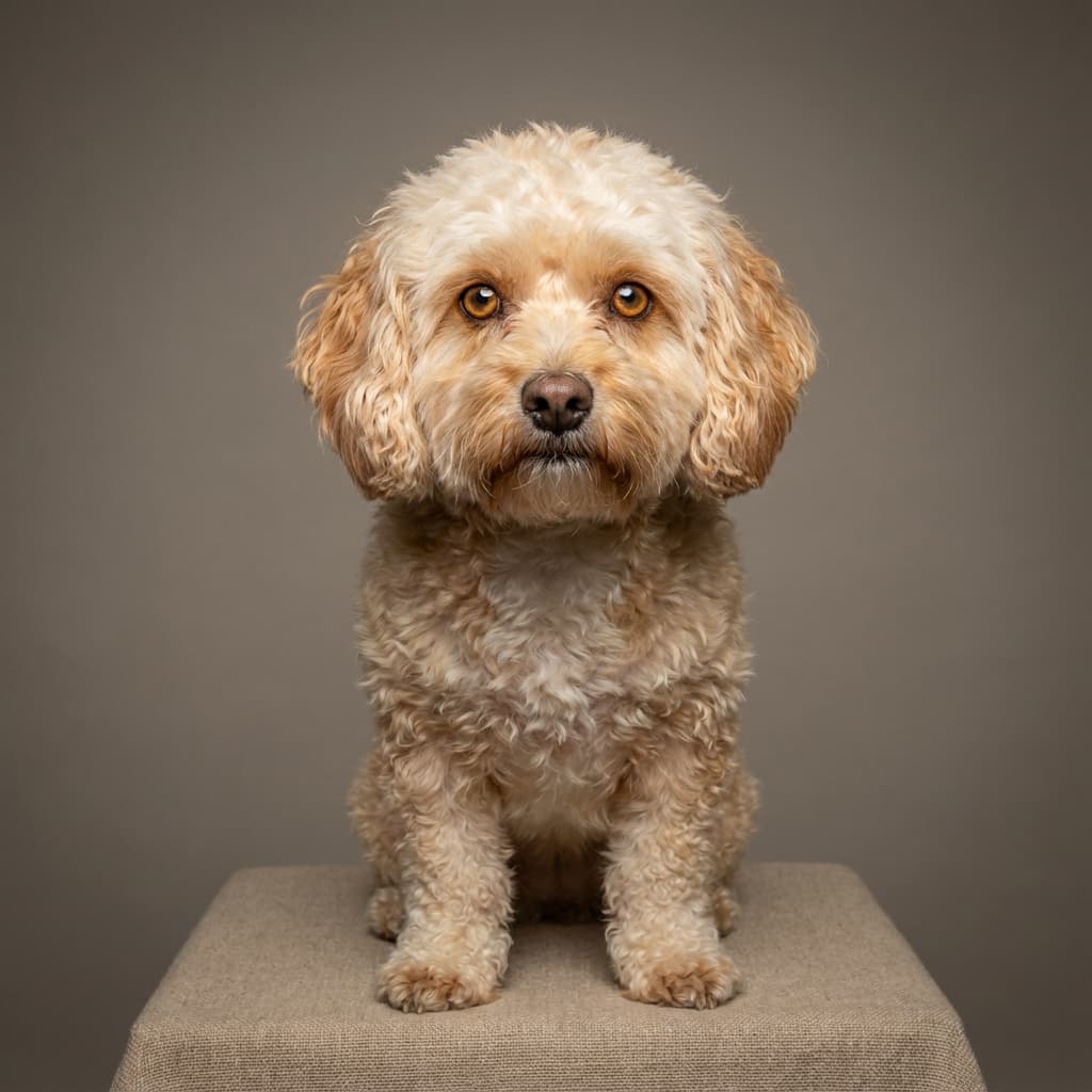 Shihpoo portrait example