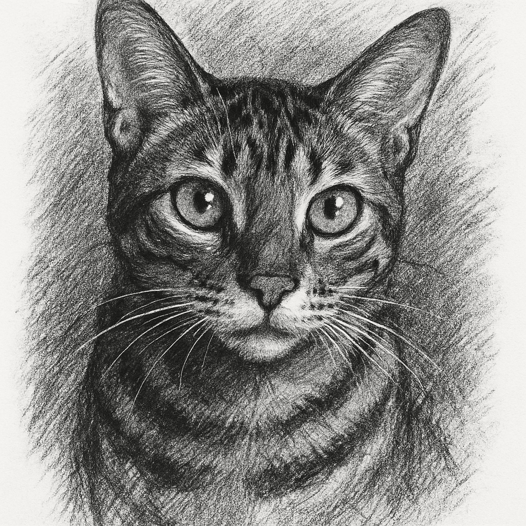 Bengal in Charcoal style