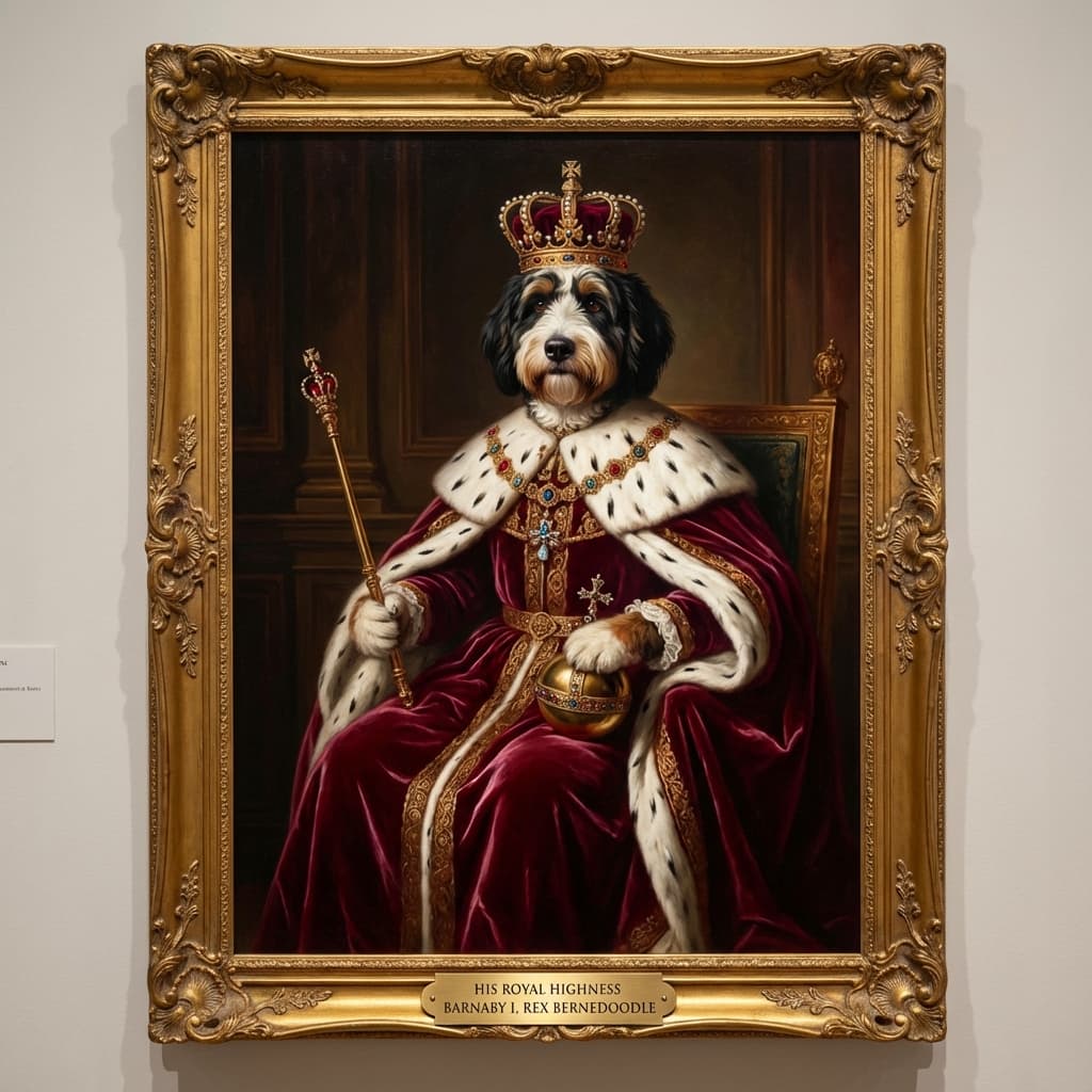 Bernedoodle in Royal style