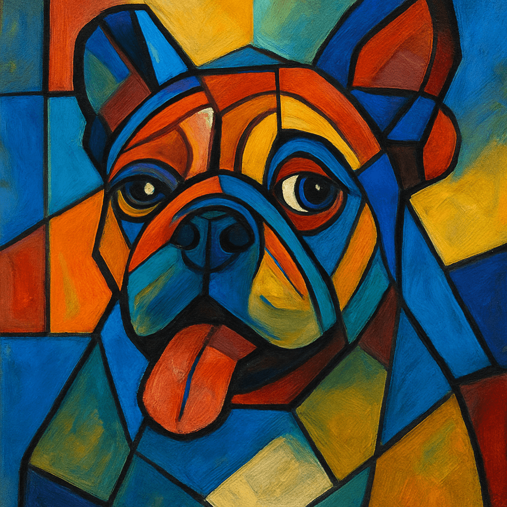 Bulldog in Picasso Style