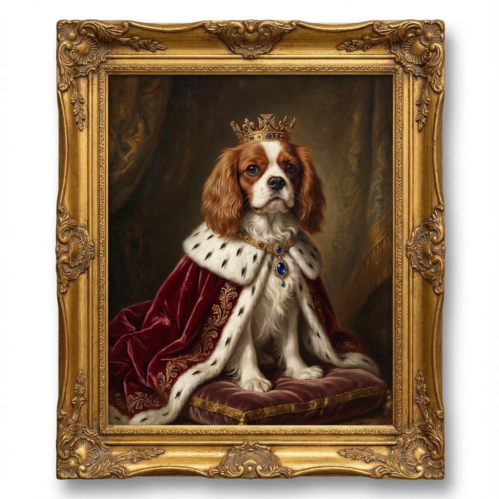 Cavalier King Charles Spaniel in Royal style