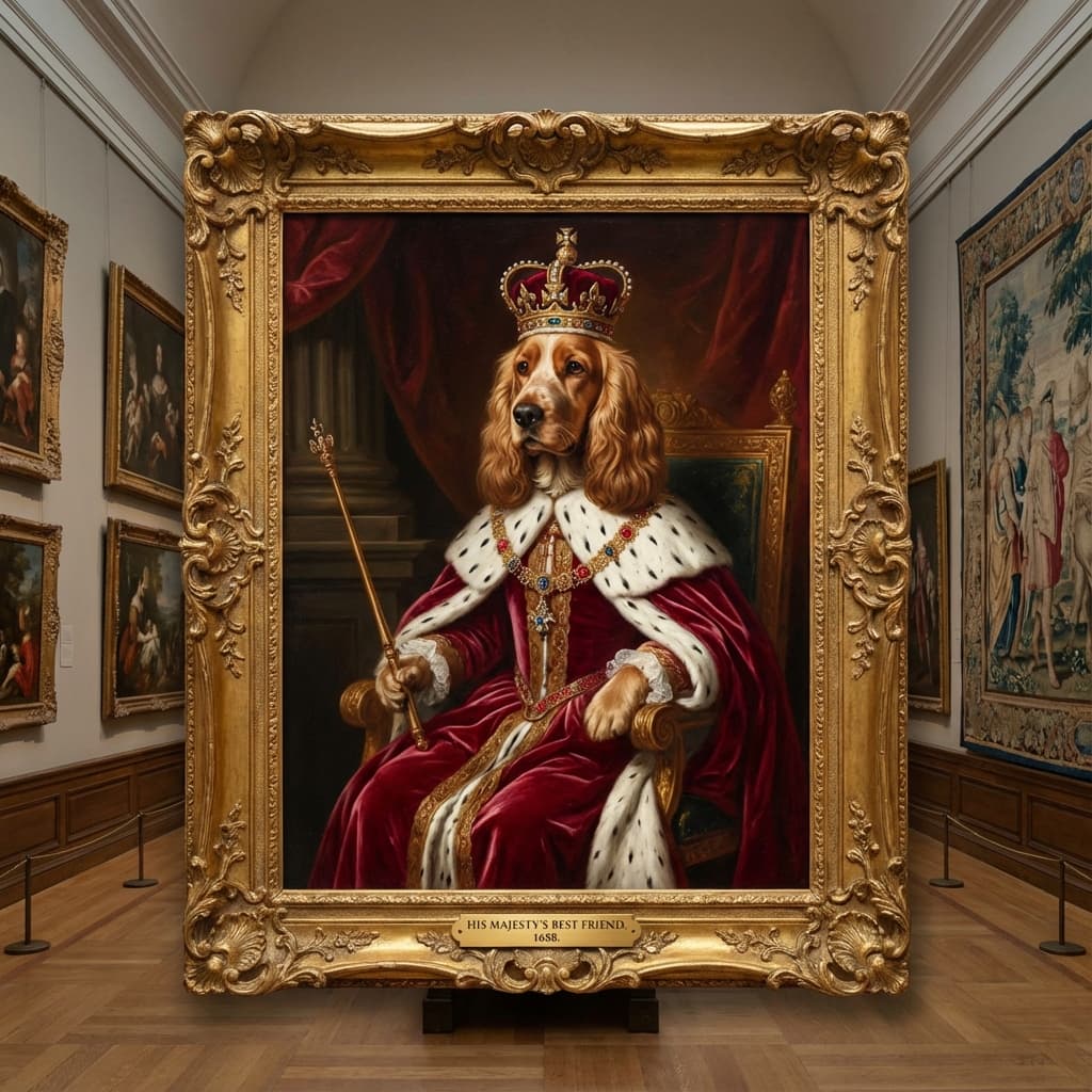 Cocker Spaniel in Royal style