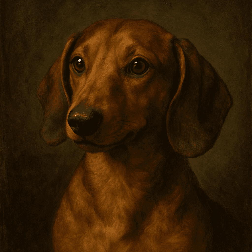Dachshund in Renaissance style