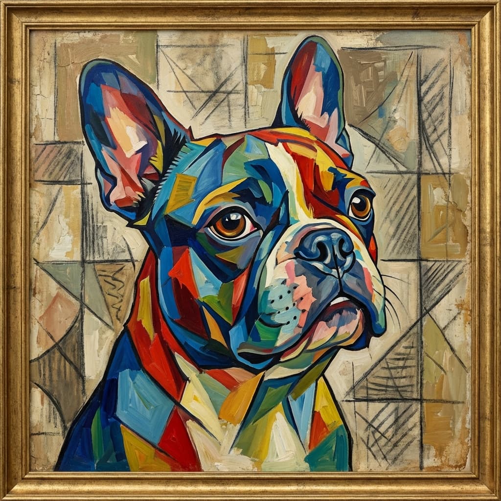 Frenchton in Picasso style