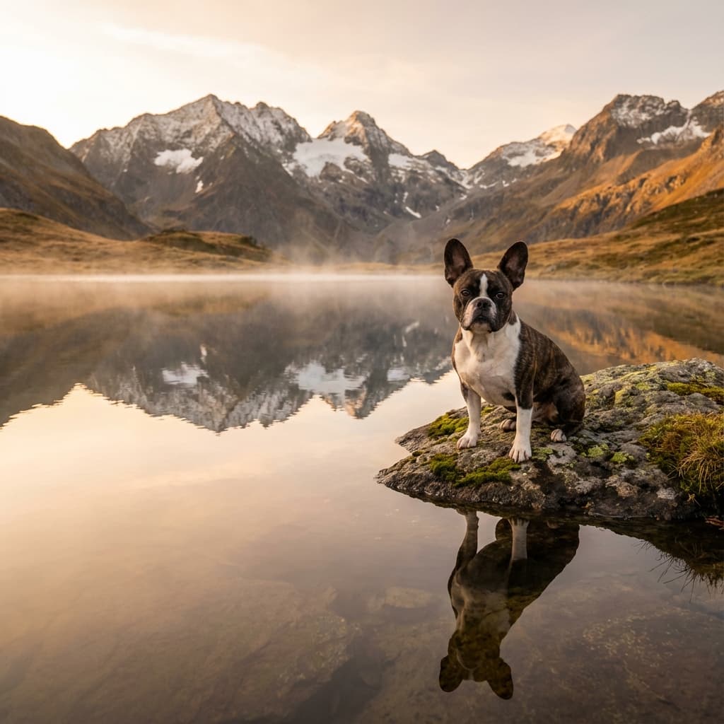 Frenchton in Lakeside Scene style