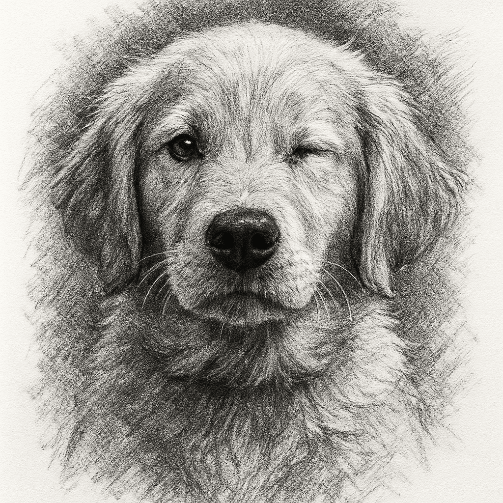 Charcoal style example