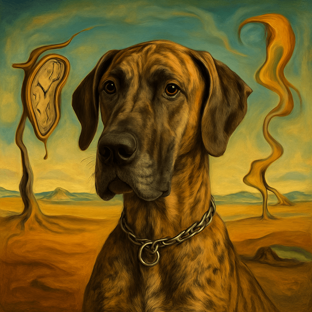 Great Dane in Dali style