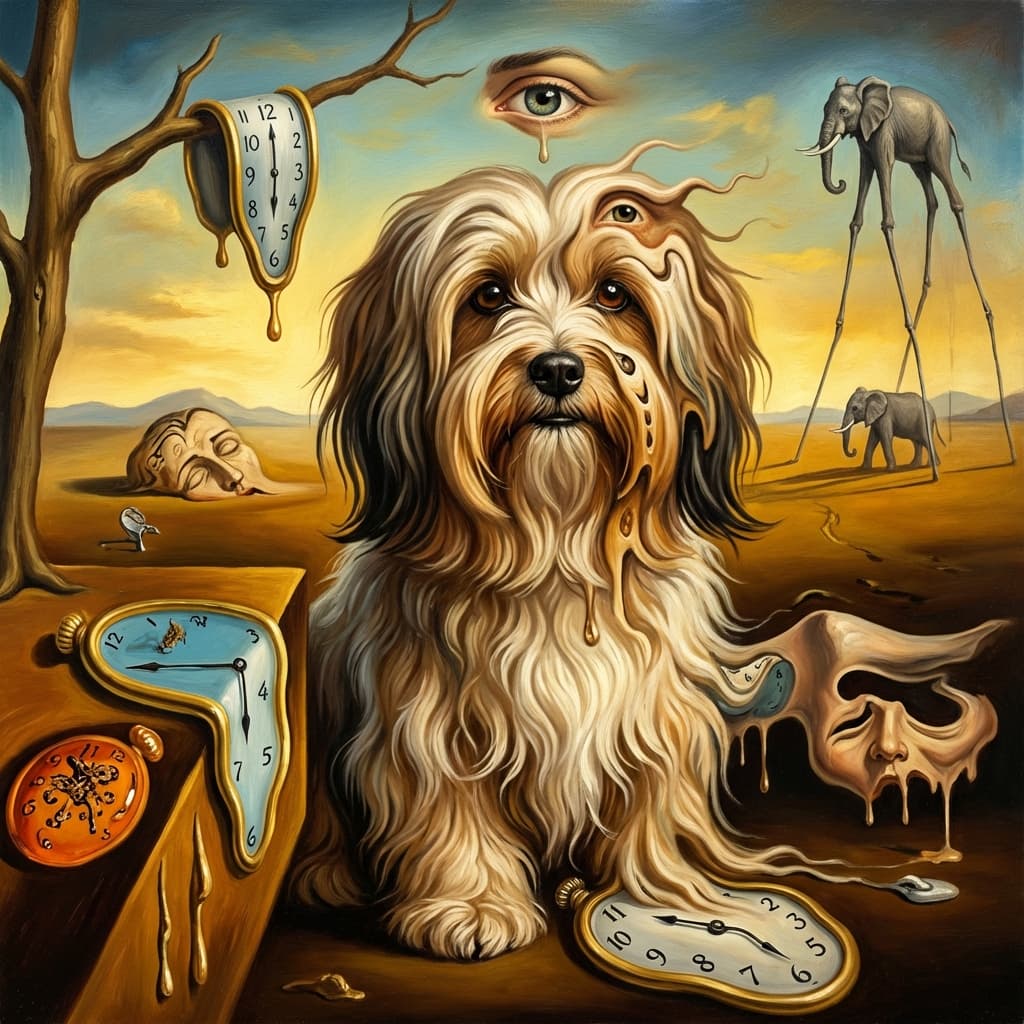 Havanese in Dali style