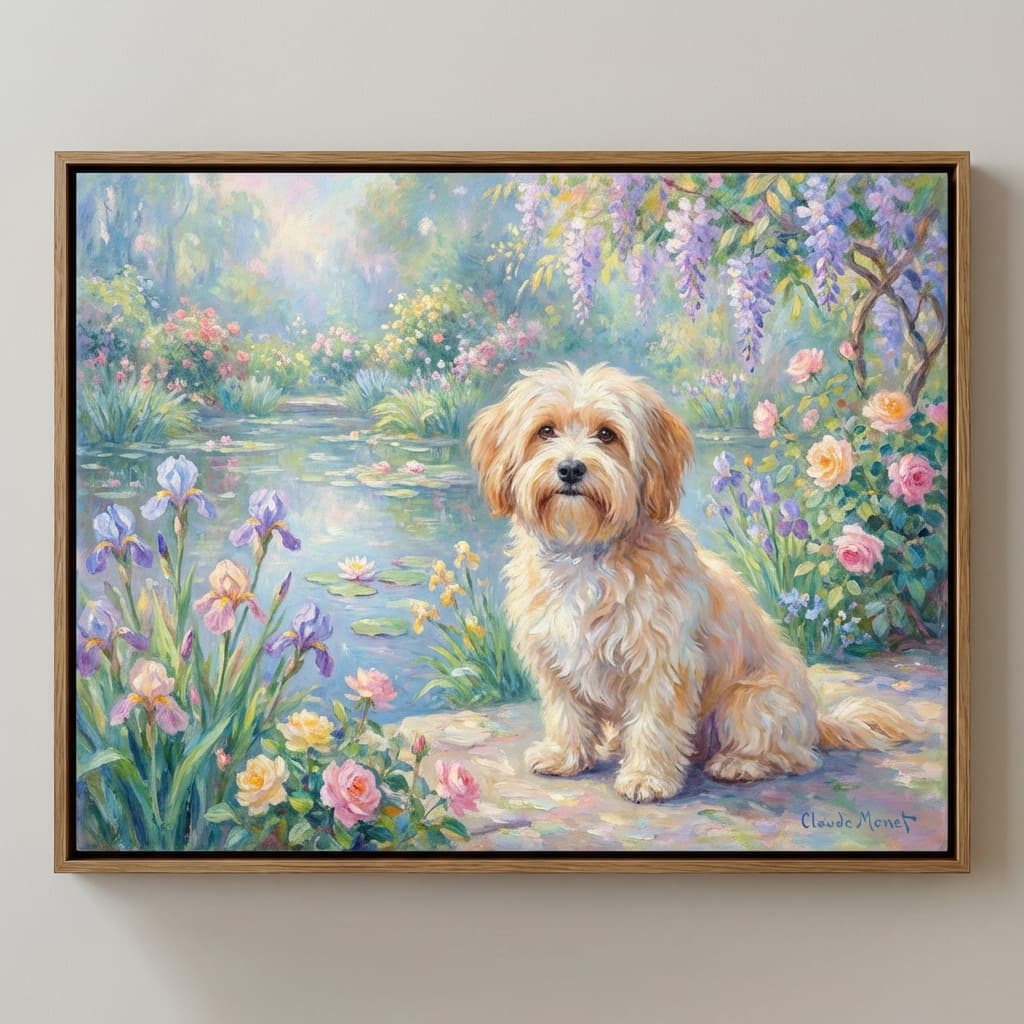 Havanese in Monet style