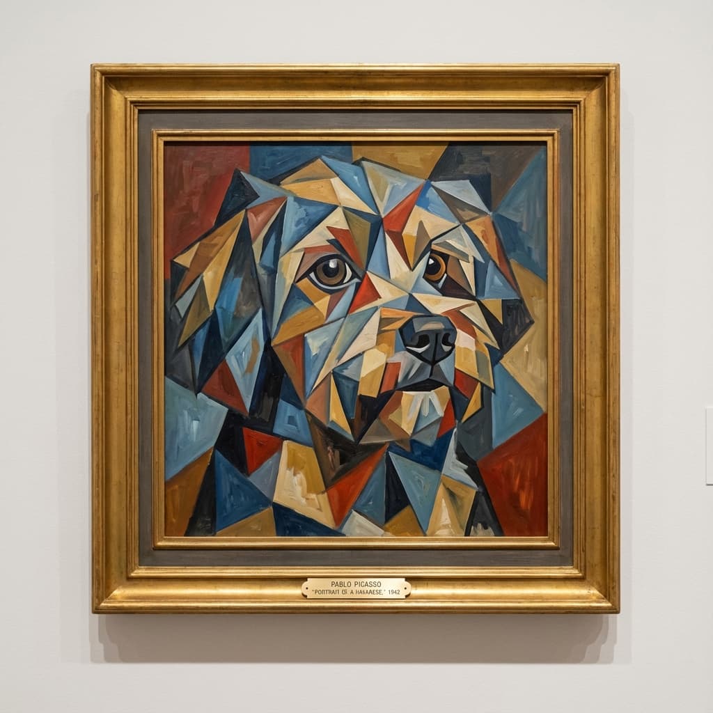 Havanese in Picasso style