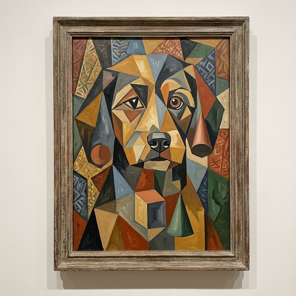 Havapoo in Picasso style