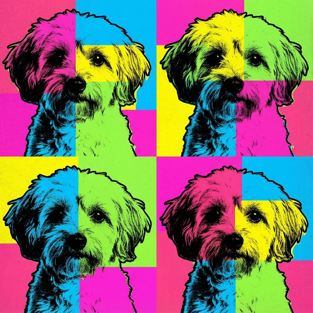 Havapoo in Warhol style