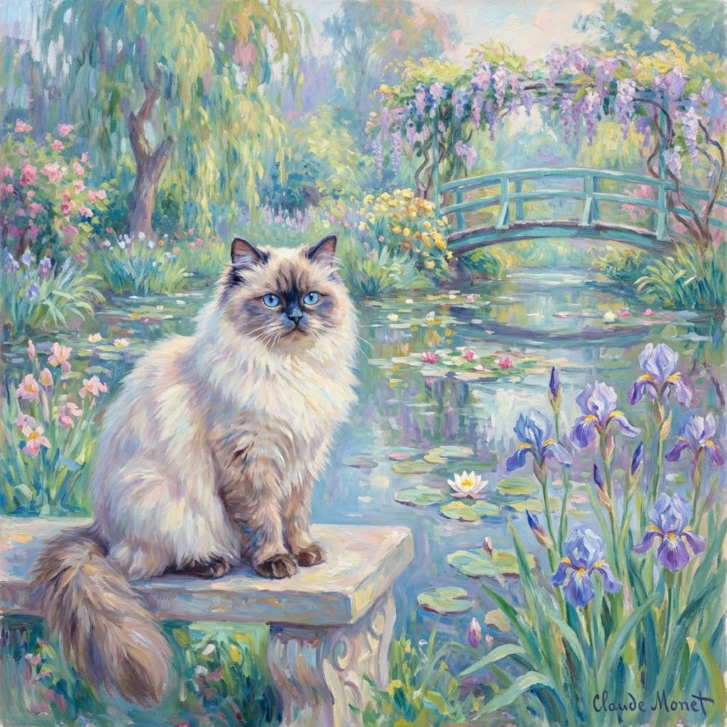 Himalayan in Monet style