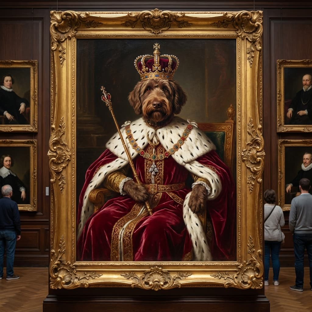 Labradoodle in Royal Style