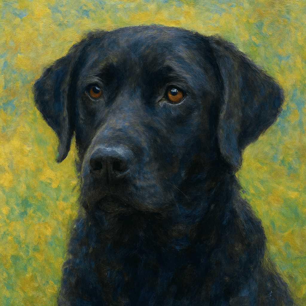 Labrador Retriever in Monet style