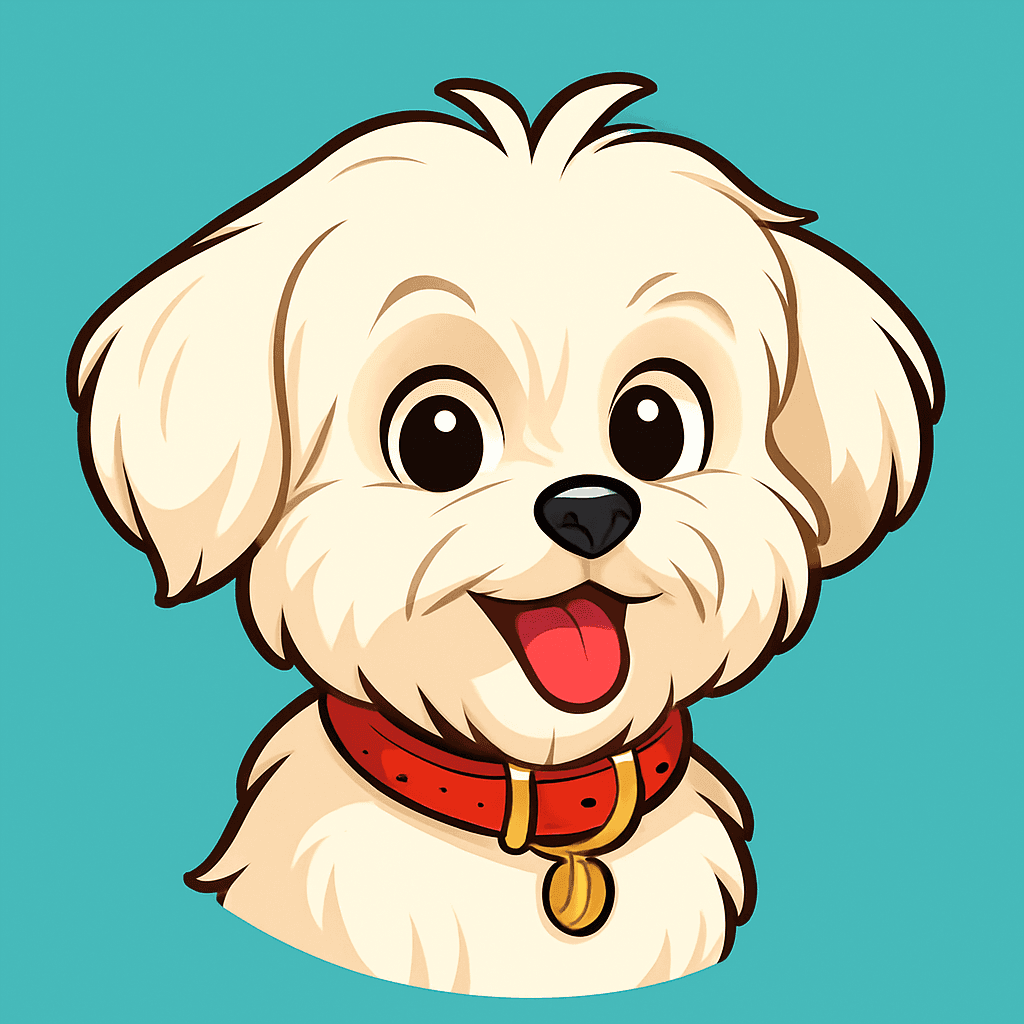 Maltese in Cartoon style