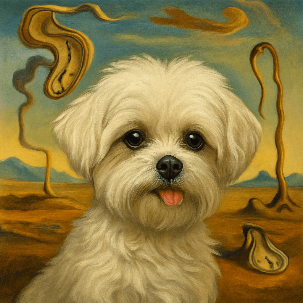 Maltese in Dali style