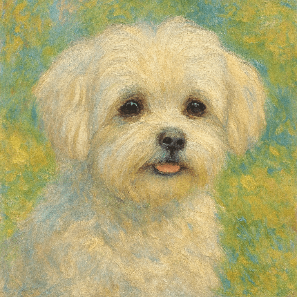 Maltese in Monet style