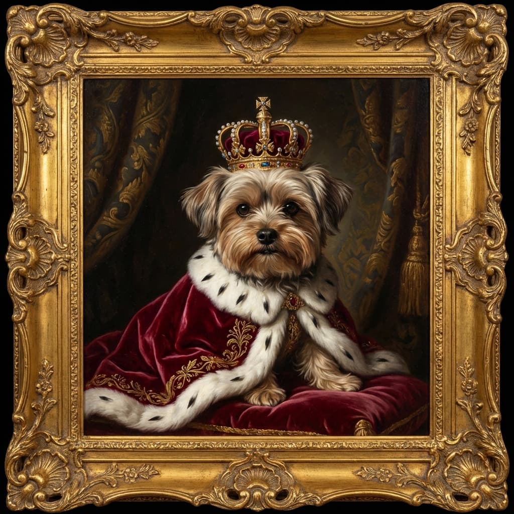 Morkie in Royal style