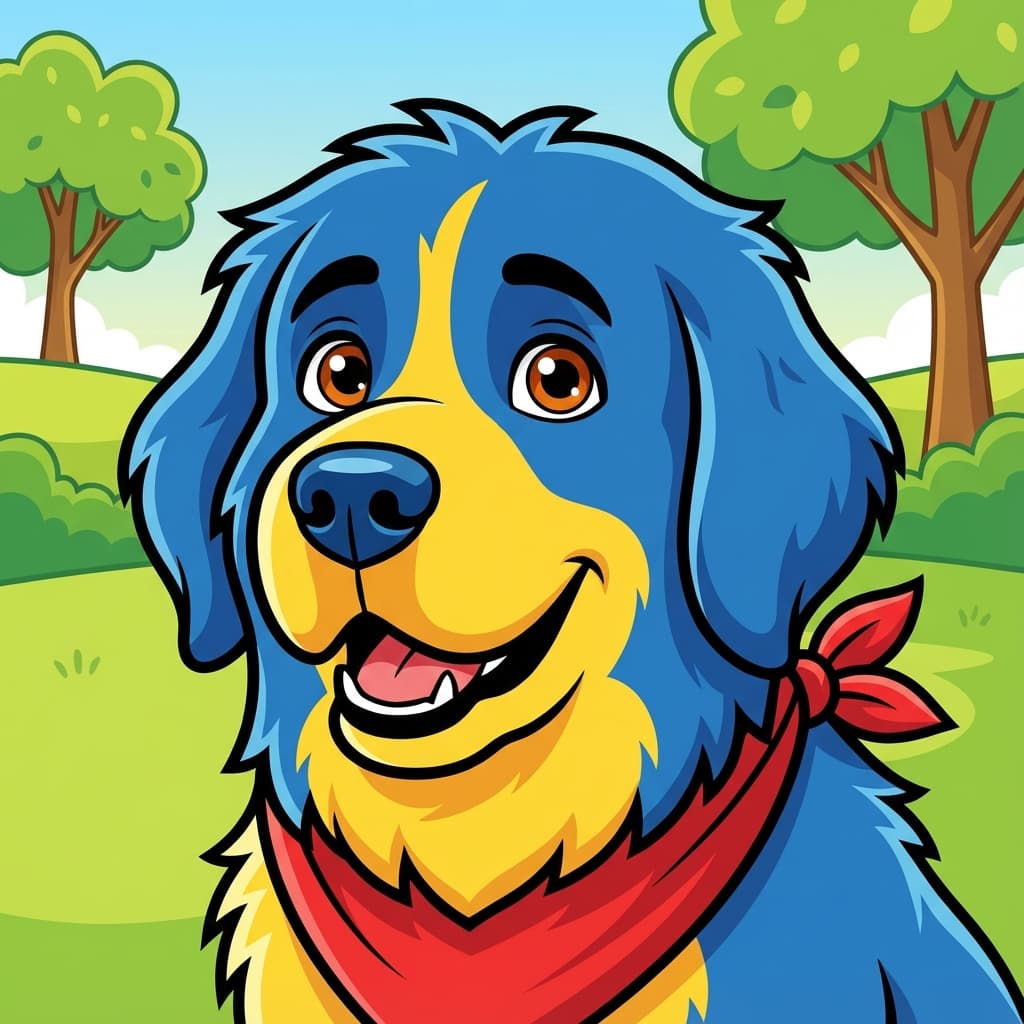 Newfoundland in Cartoon style