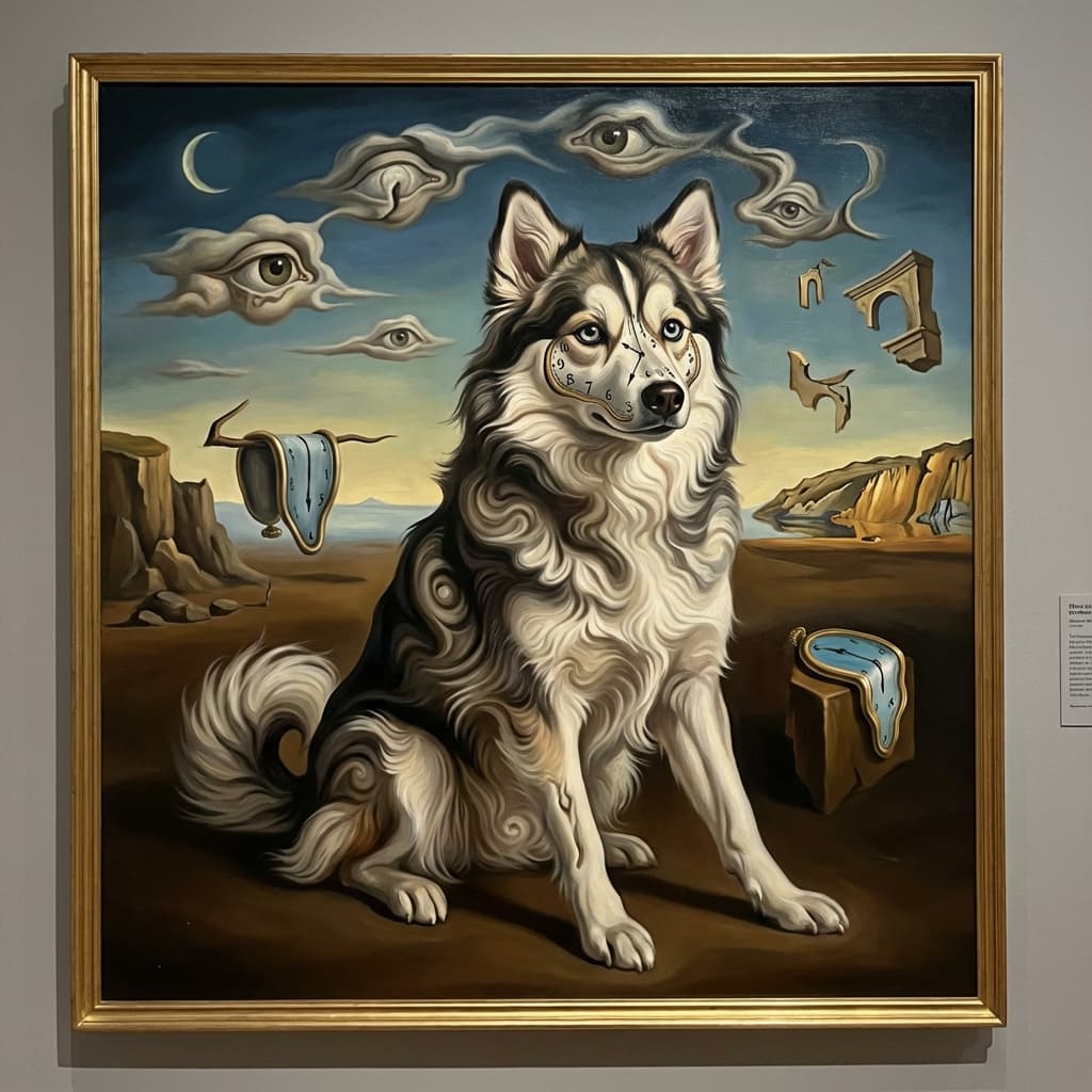 Pomsky in Dali style