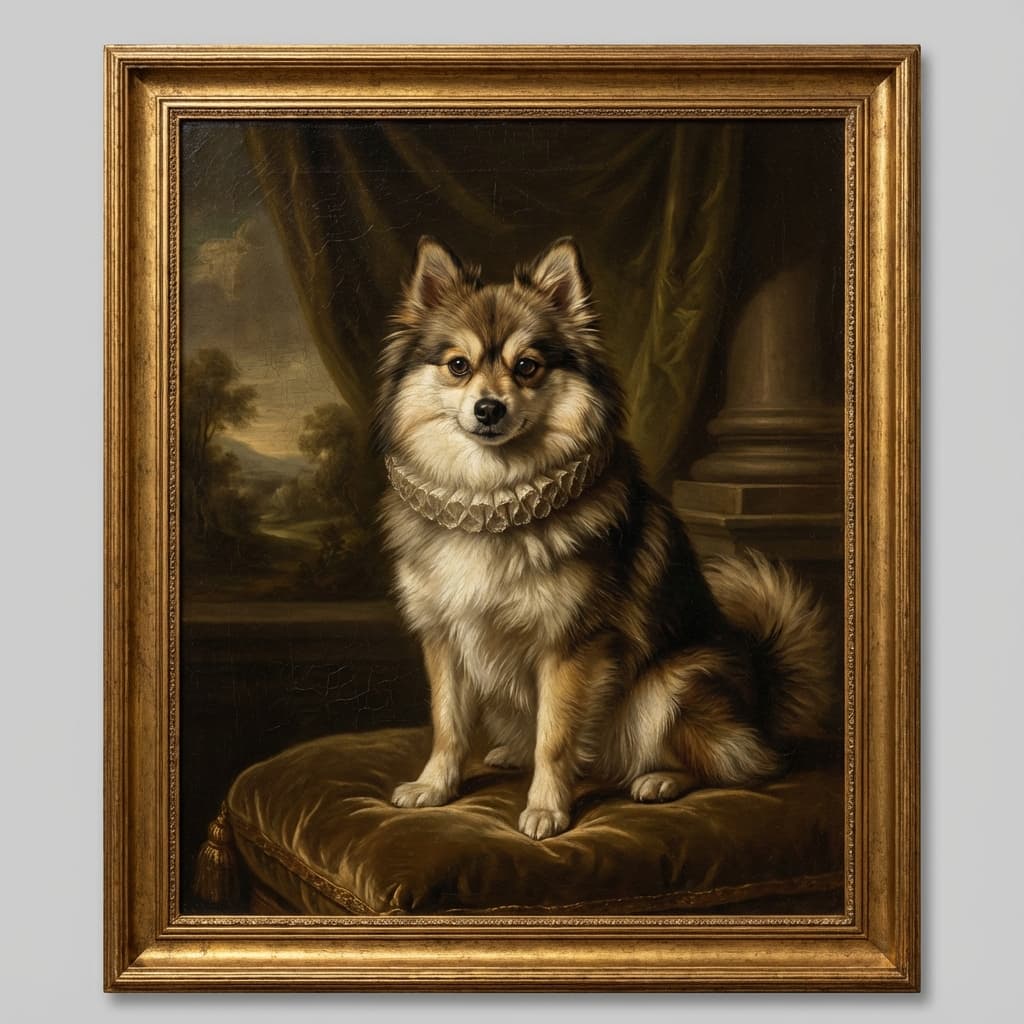 Pomsky in Renaissance style