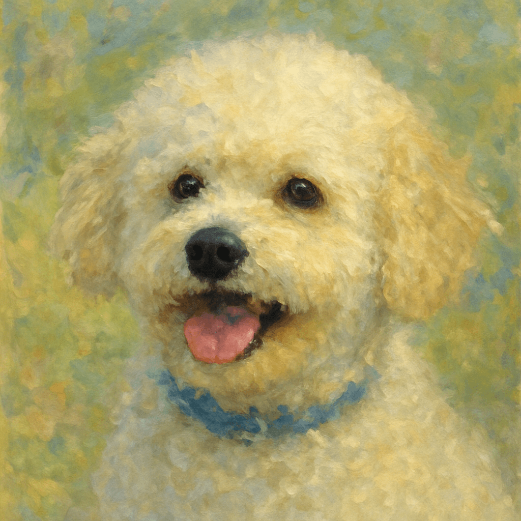 Poodle in Monet Style