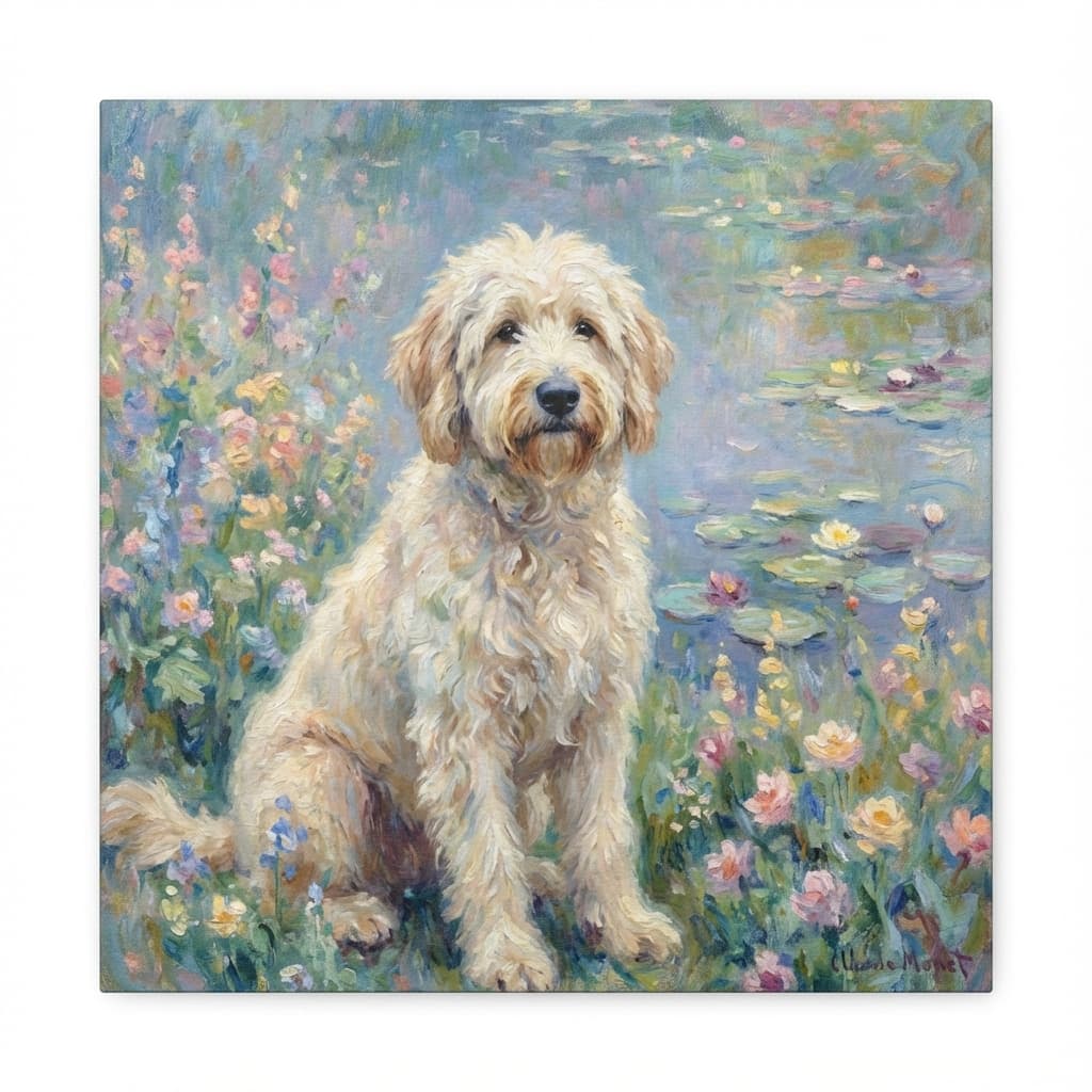 Pyredoodle in Monet style