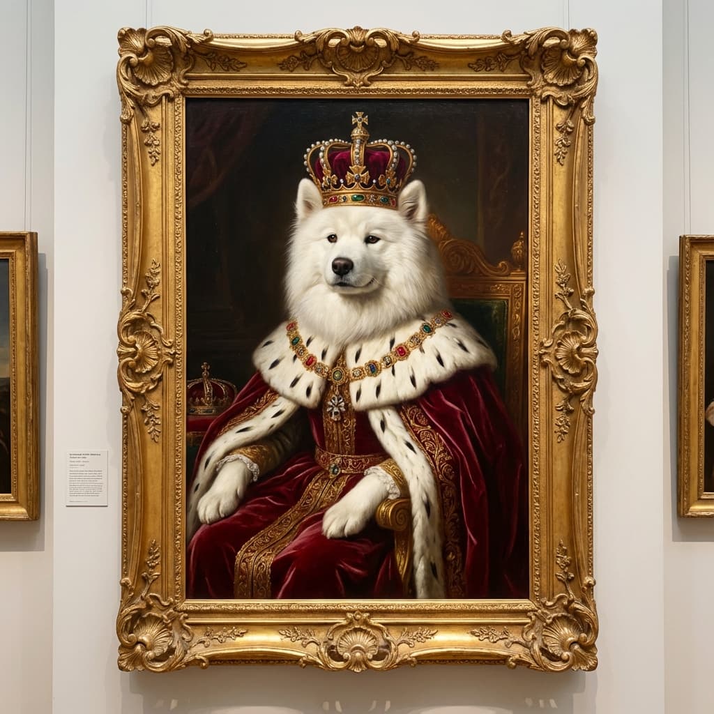 Samoyed in Royal style