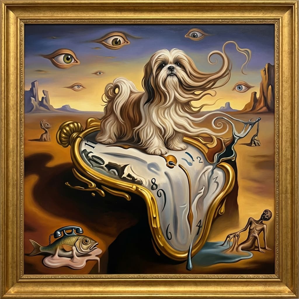 Shih Tzu in Dali style