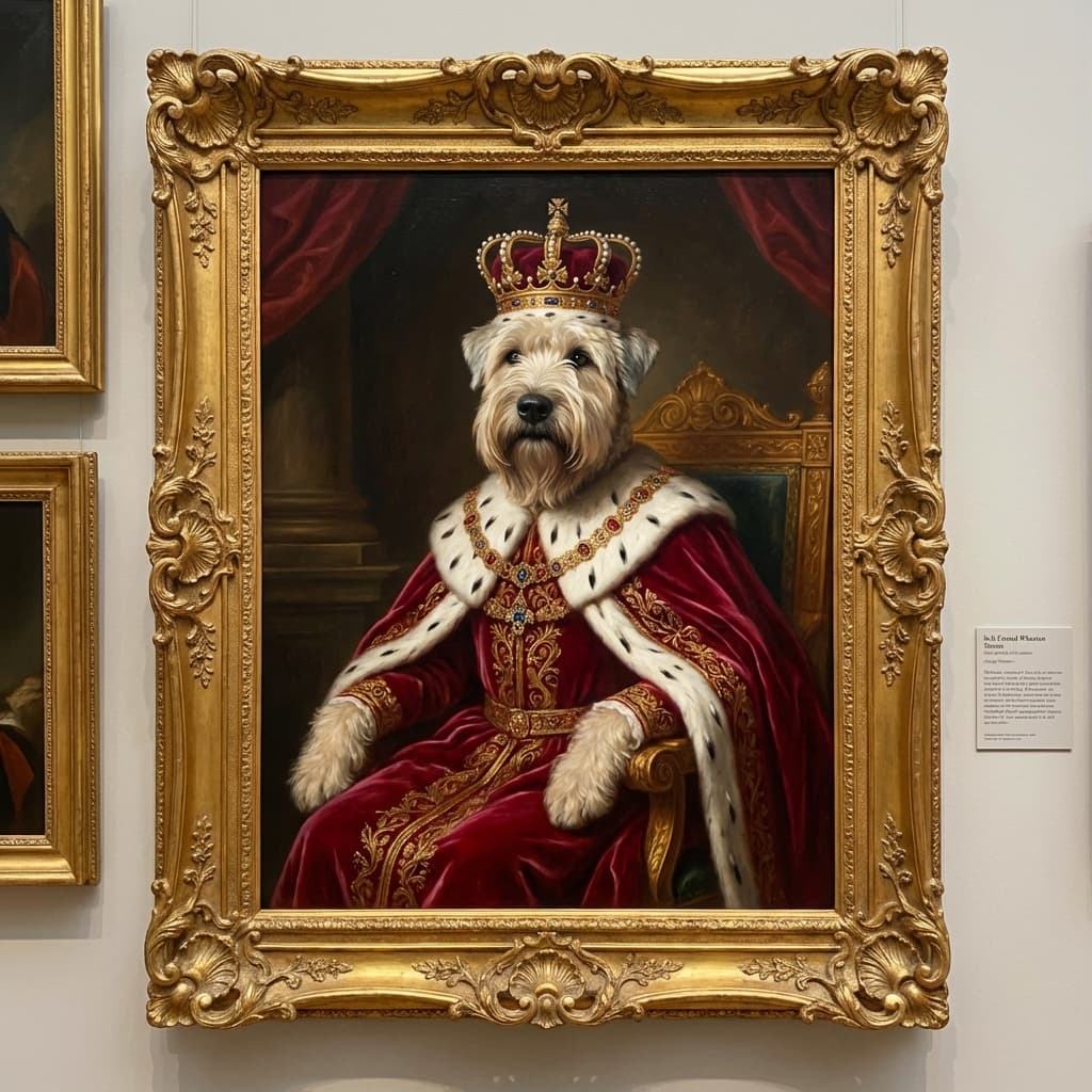 Soft Coated Wheaten Terrier in Royal style