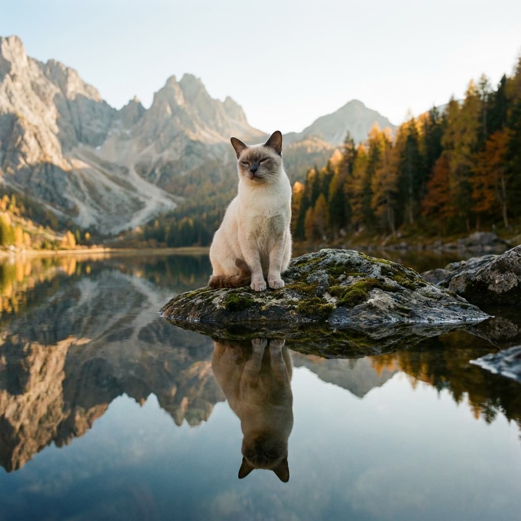 Tonkinese in Lakeside Scene style