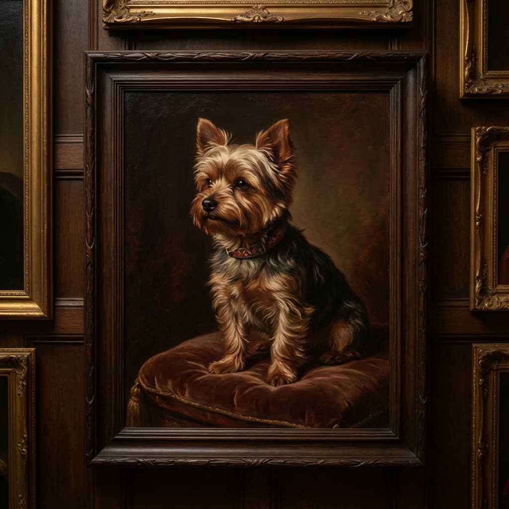 Yorkshire Terrier in Renaissance style