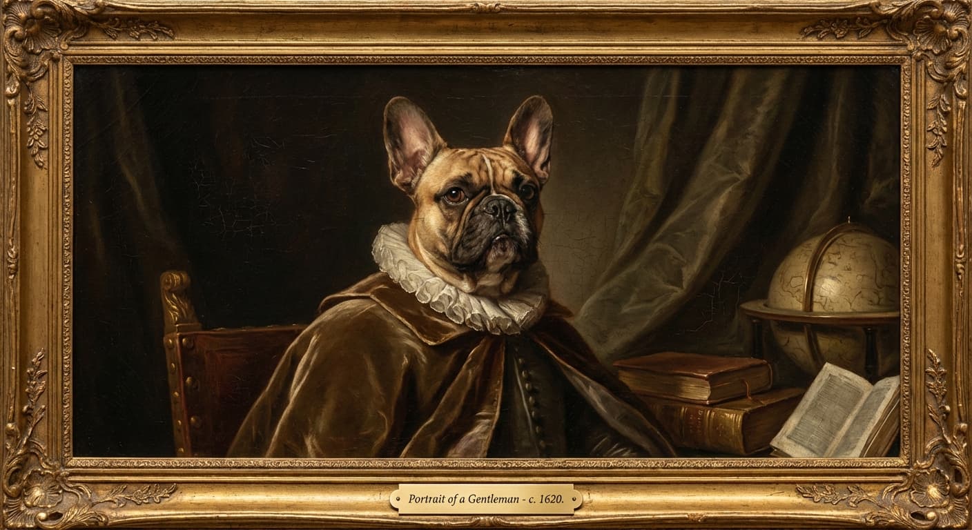 Custom French Bulldog portrait