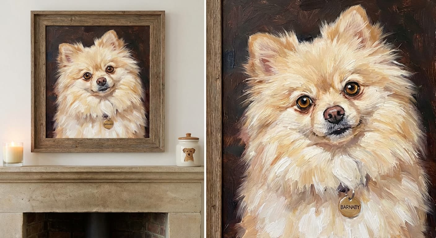 Personalized Pomeranian portrait