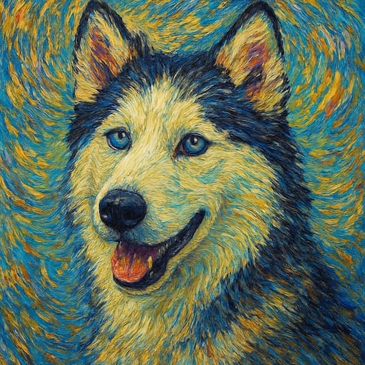 Pet in Van Gogh style
