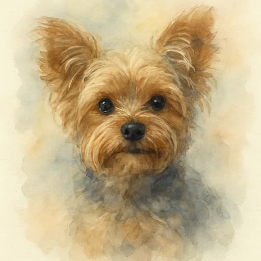 Watercolor pet portrait