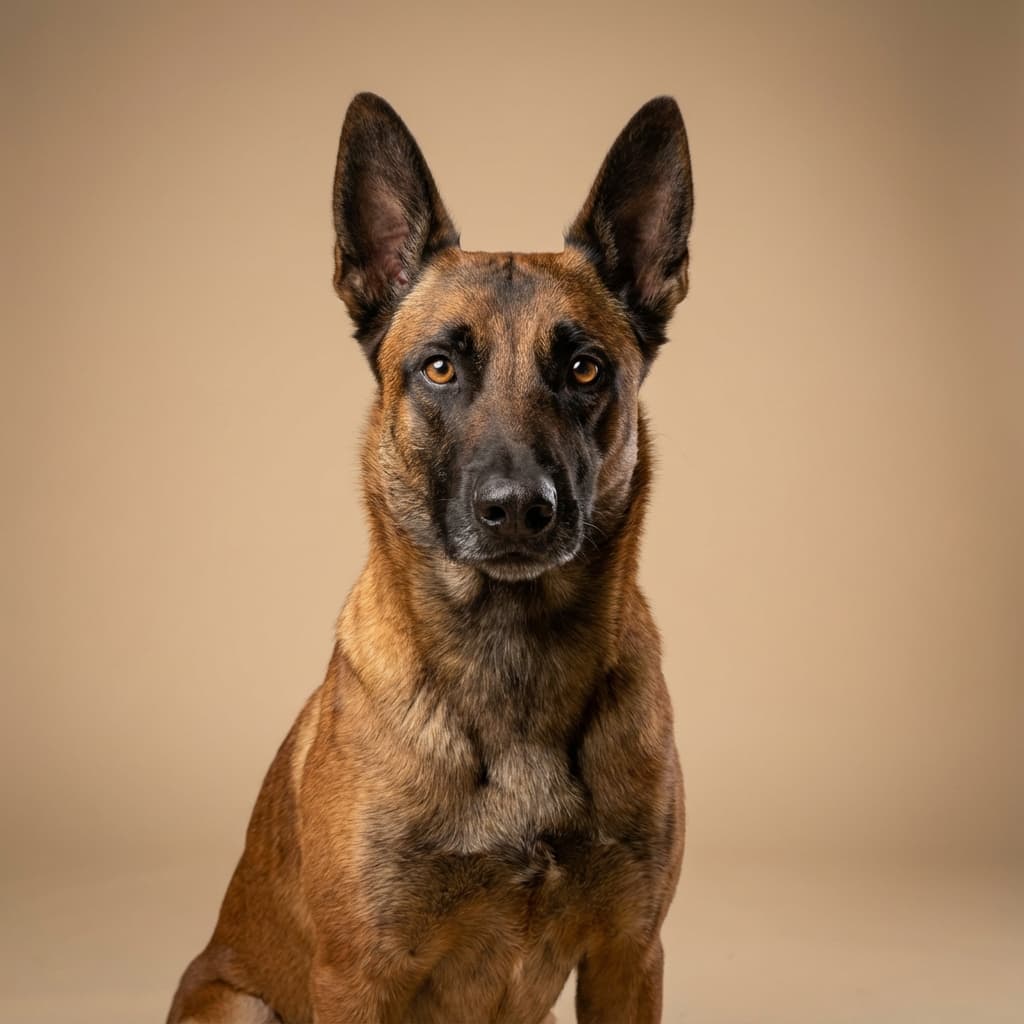 Belgian Malinois portrait example