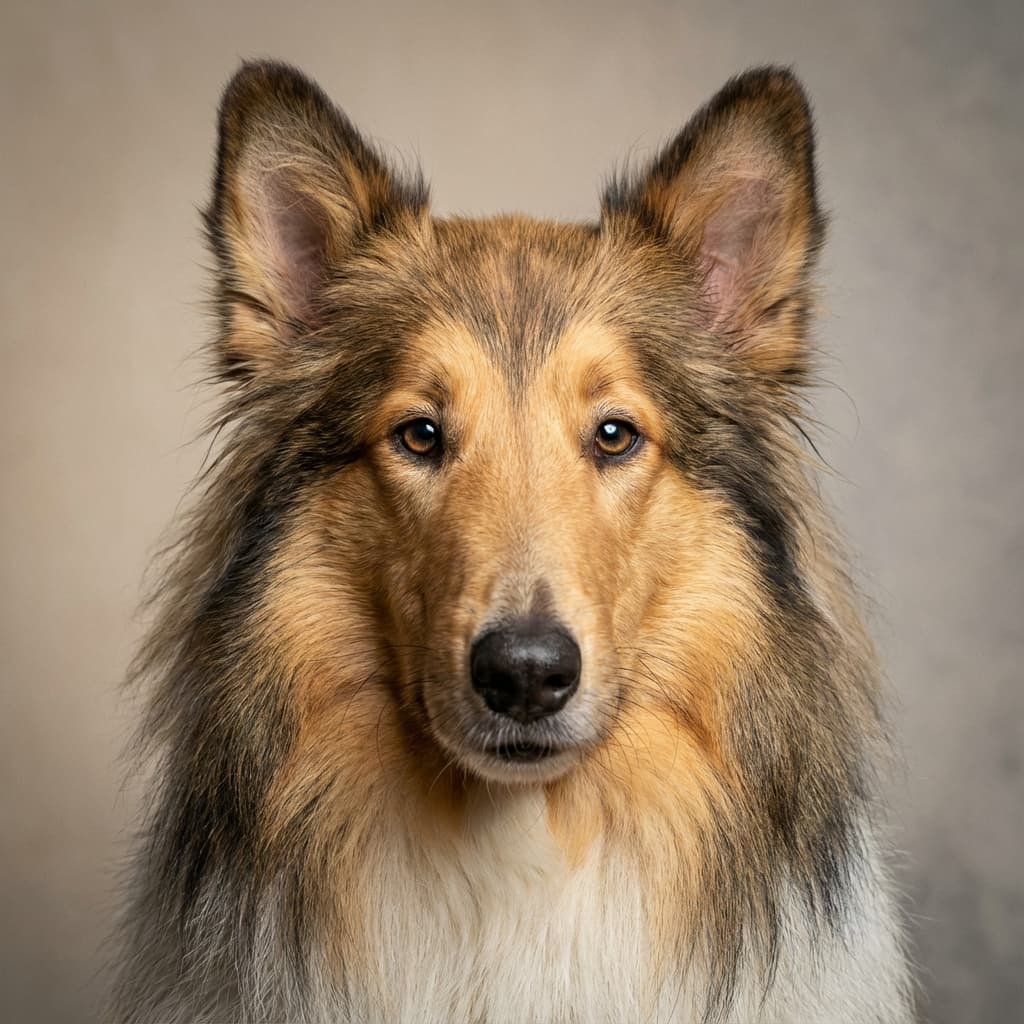Collie portrait example
