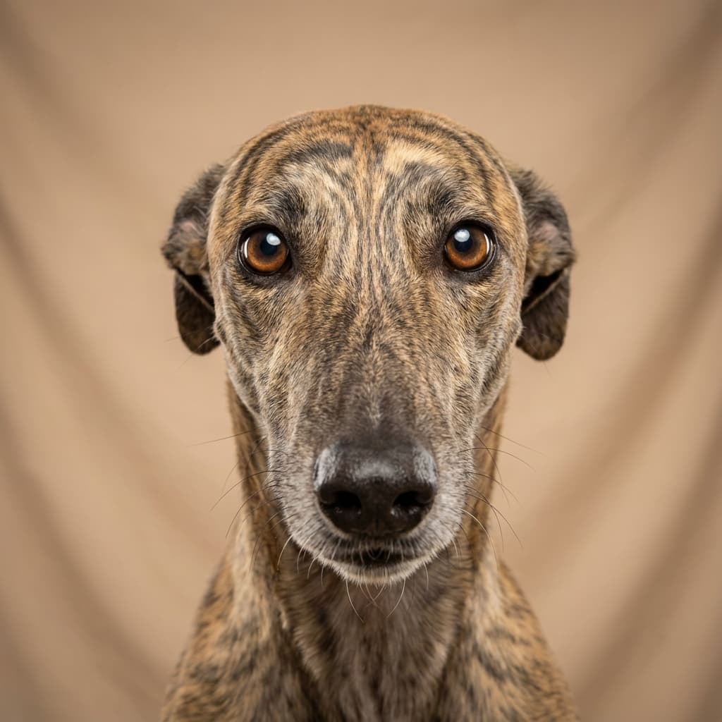 Greyhound portrait example