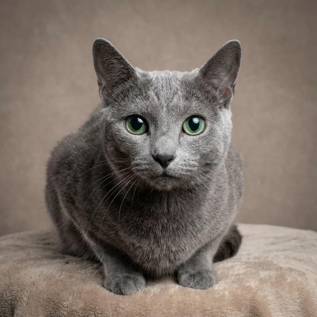 Russian Blue portrait example