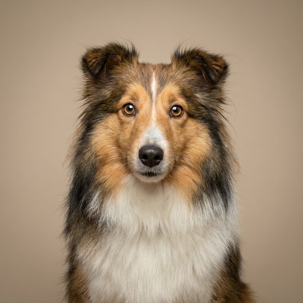 Shetland Sheepdog portrait example