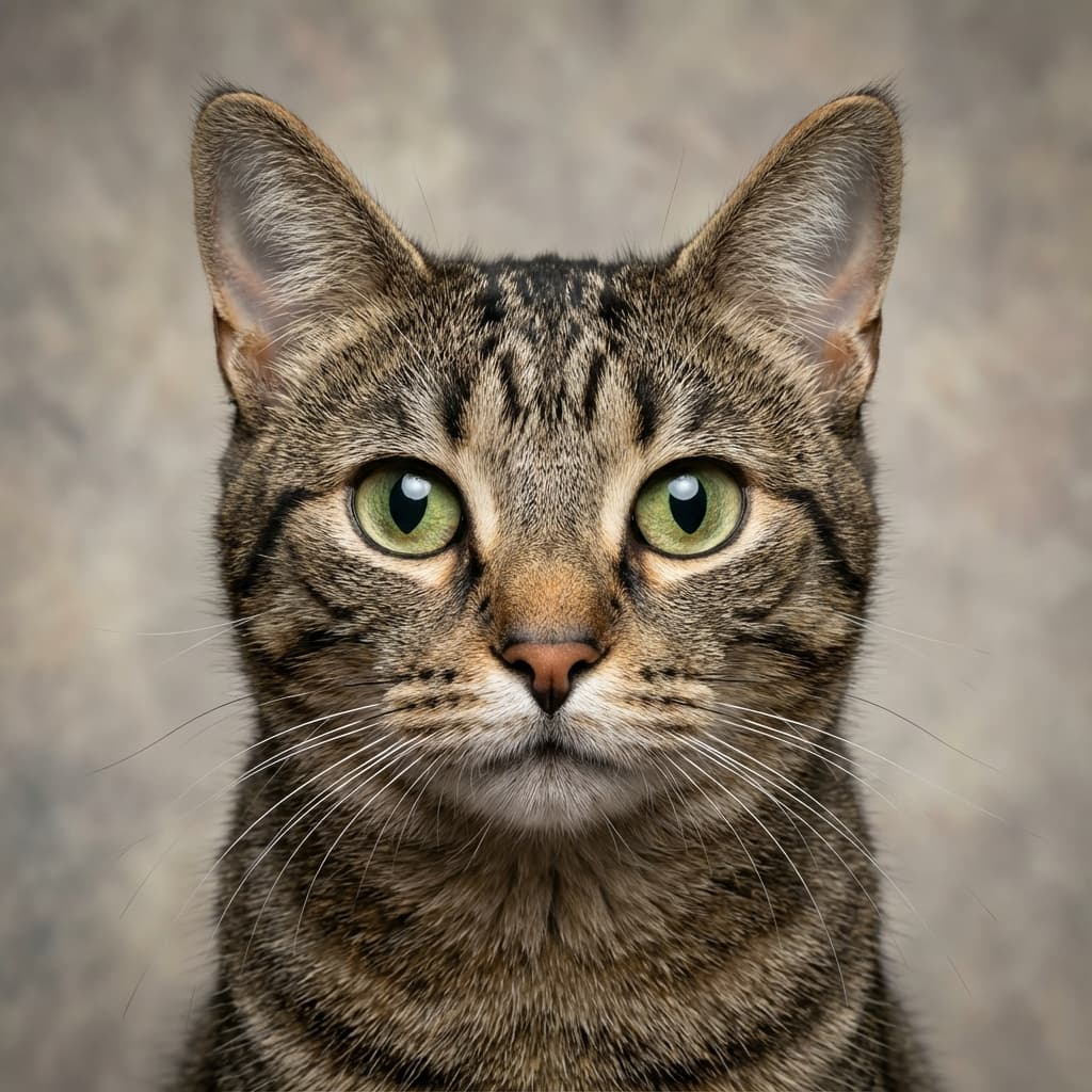 Tabby Cat portrait example