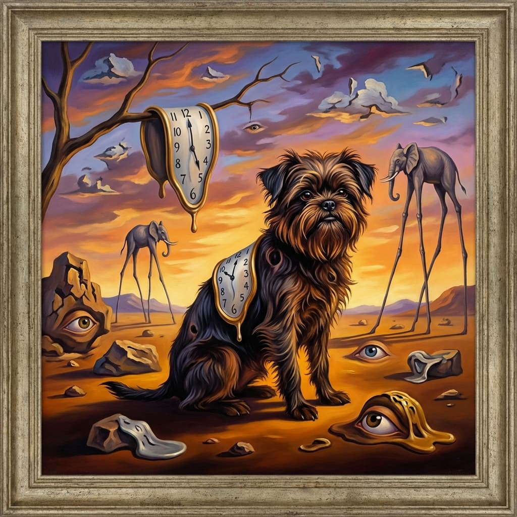 Affenpinscher in Dali style