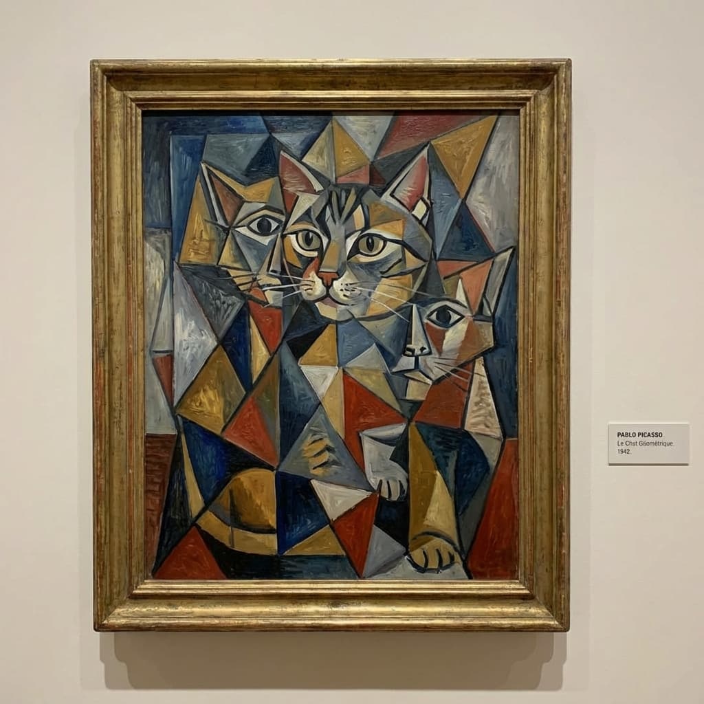 American Shorthair in Picasso style